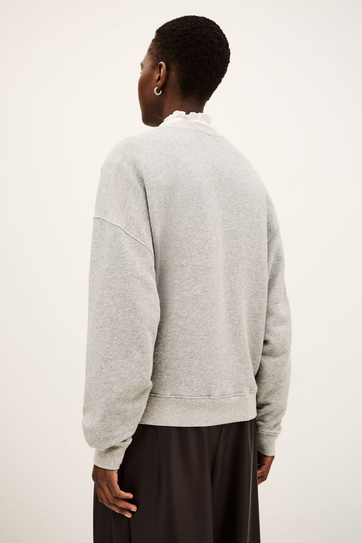 Ba&sh Benjamin Sweat Shirt - Grey & Maroon
