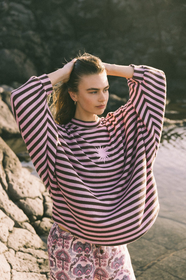 Kinga Csilla Canto Striped Knit Jumper