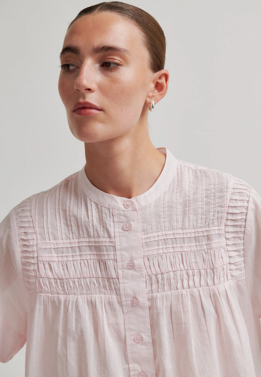 SECOND FEMALE - MAISE SS BLOUSE CRYSTAL PINK