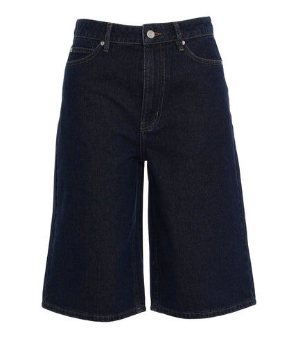 Second Female Columbo Denim Shorts - Dark Blue Denim