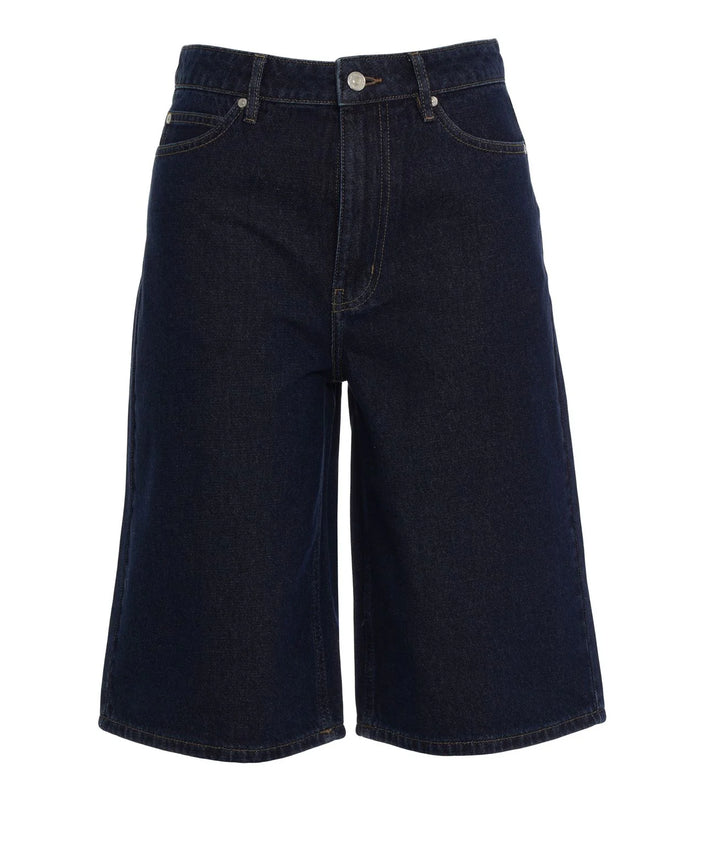 Second Female Columbo Denim Shorts - Dark Blue Denim
