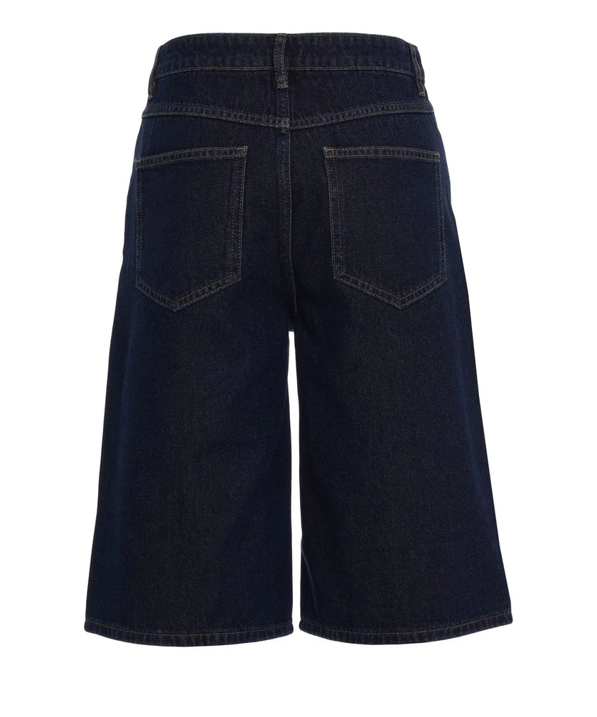 Second Female Columbo Denim Shorts - Dark Blue Denim