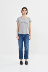 Rabens Saloner Sally T-Shirt - Grey Melange