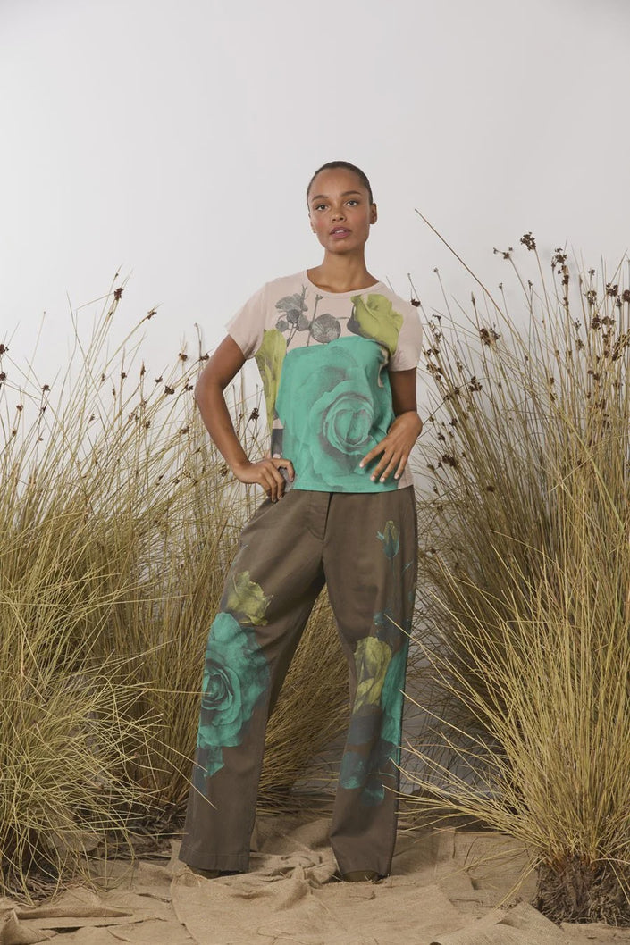 M.A. Dainty Journal Pants - Camo Roses