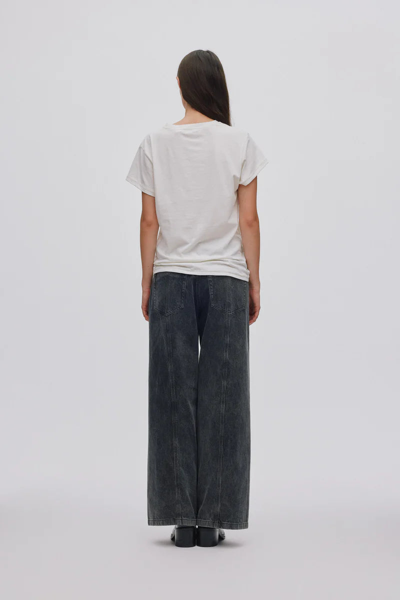 Rabens Saloner Ambla Tee - Luxe - White/Pink