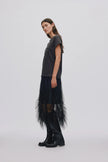 Rabens Saloner Glenda Skirt - Black Tulle