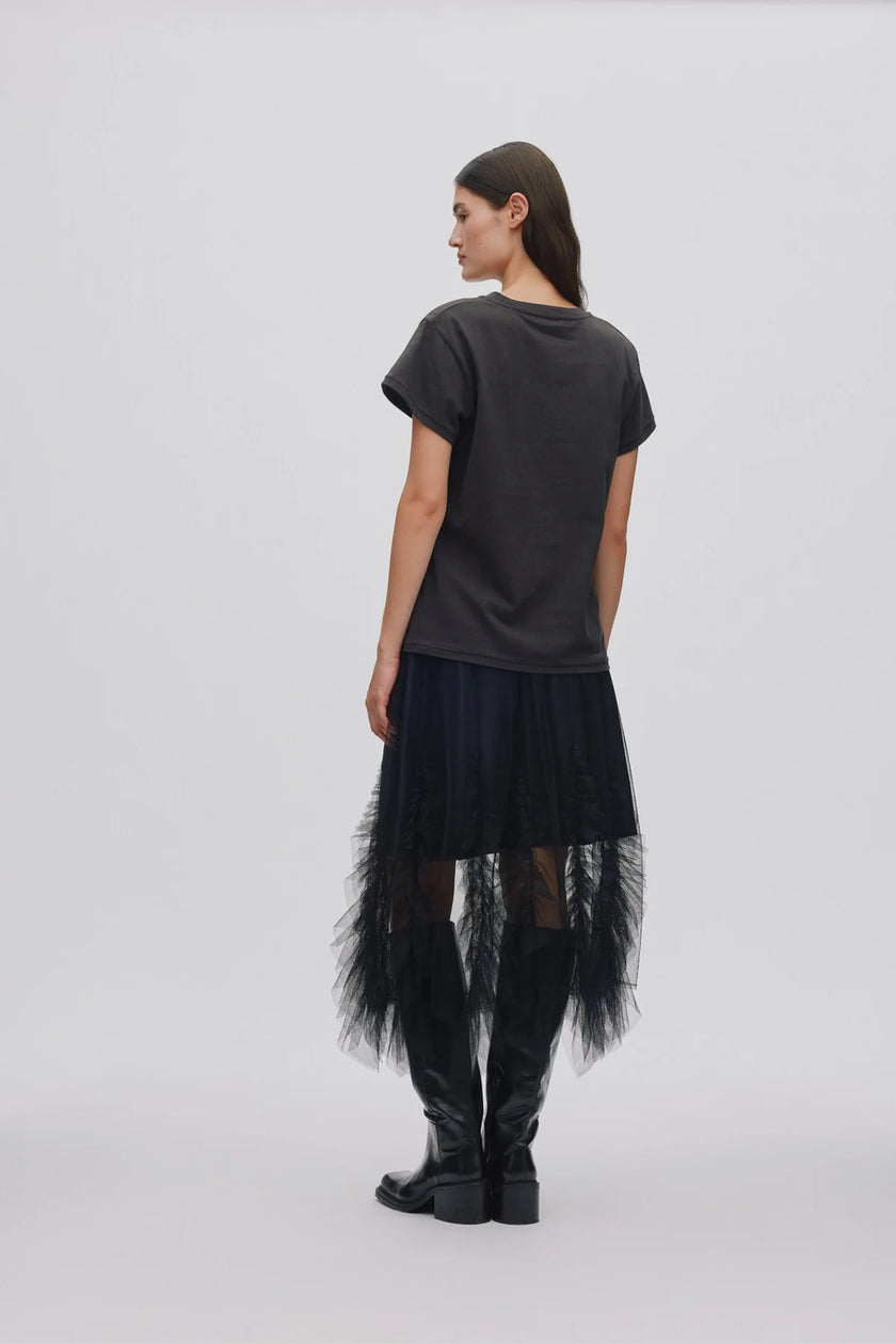 Rabens Saloner Glenda Skirt - Black Tulle