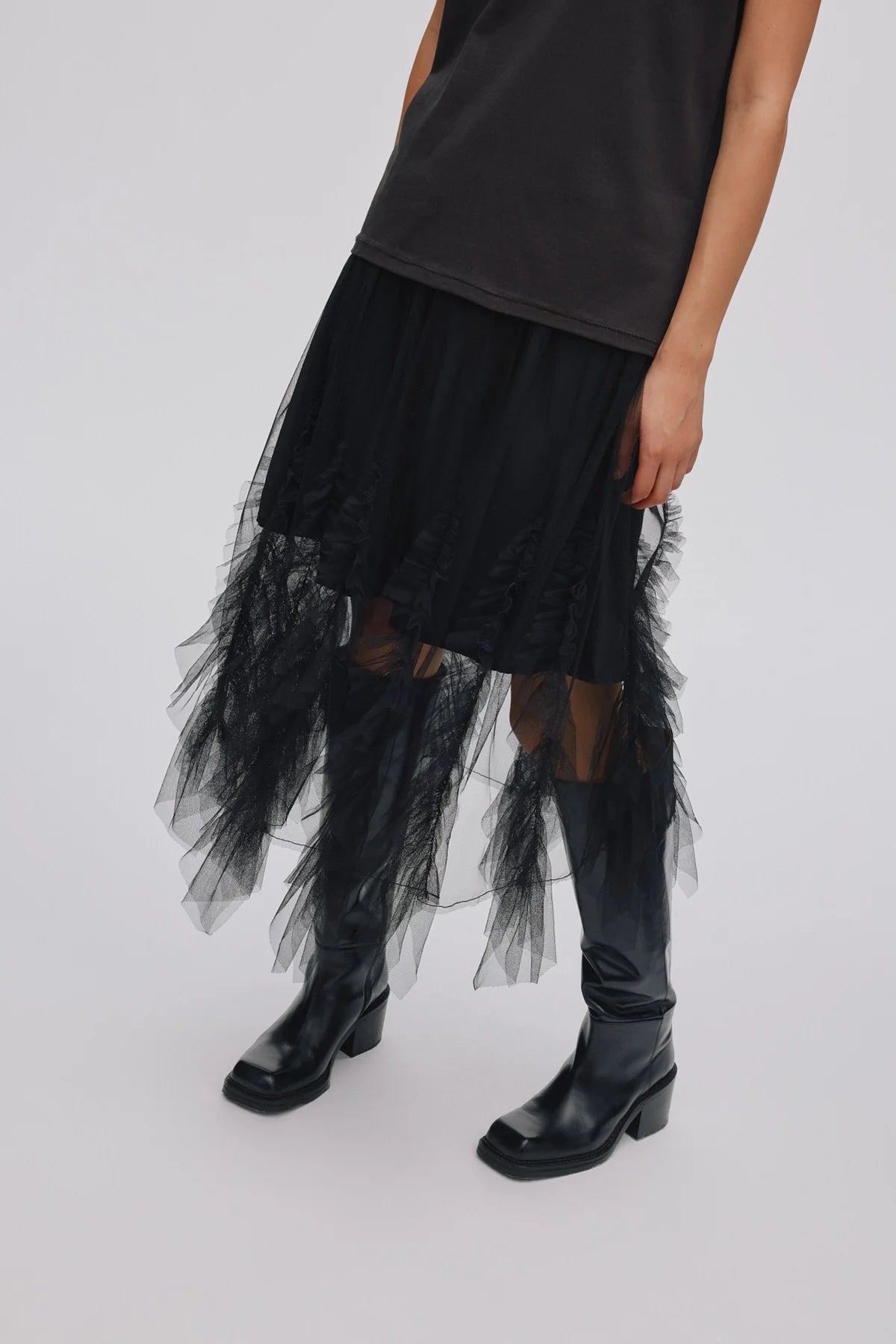 Rabens Saloner Glenda Skirt - Black Tulle