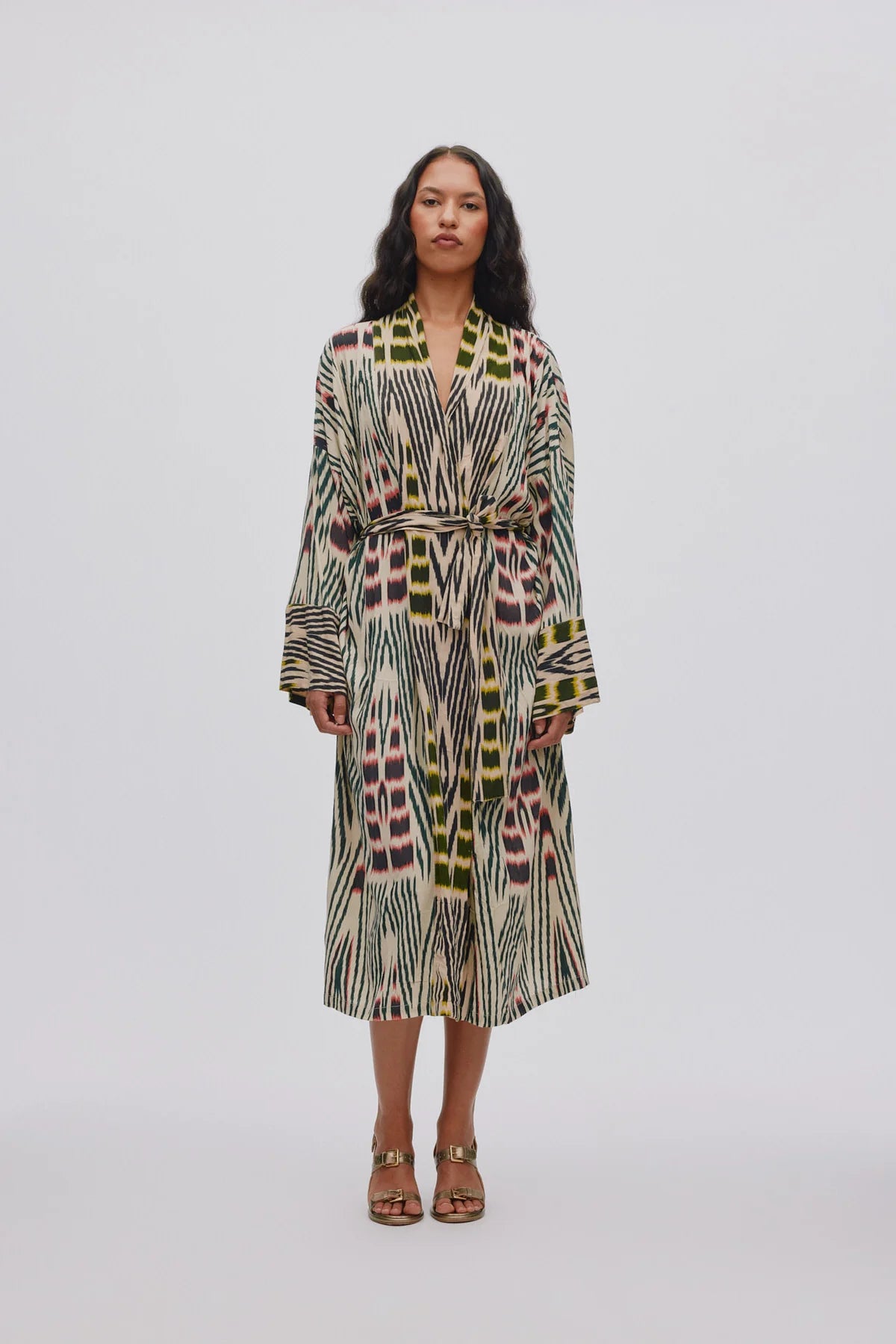 Rabens Saloner Sunita Dress - ikat combo