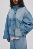 Rabens Saloner Donela Jacket - Washed Denim