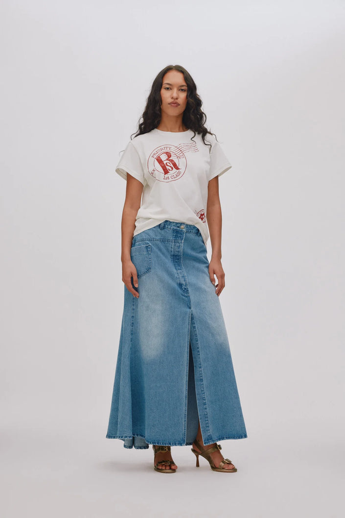 Rabens Saloner Ambla Tee - Light - Postal T-Shirt