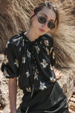 RALF Studios Shelly Top - Black Lillies