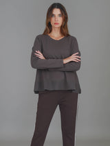 3rd Story Sonya L/S Tee - Espresso