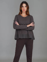 3rd Story Sonya L/S Tee - Espresso