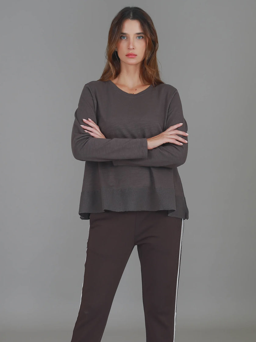 3rd Story Sonya L/S Tee - Espresso