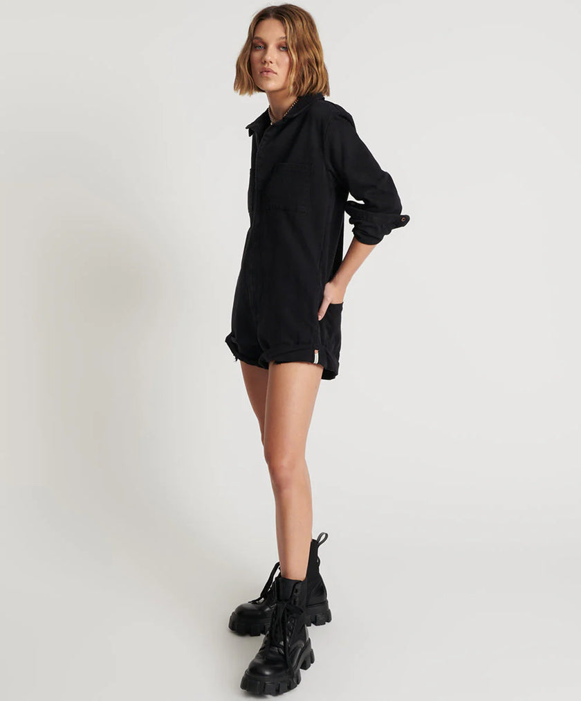 One Teaspoon Prophecy Jumpsuit - Onyx Black