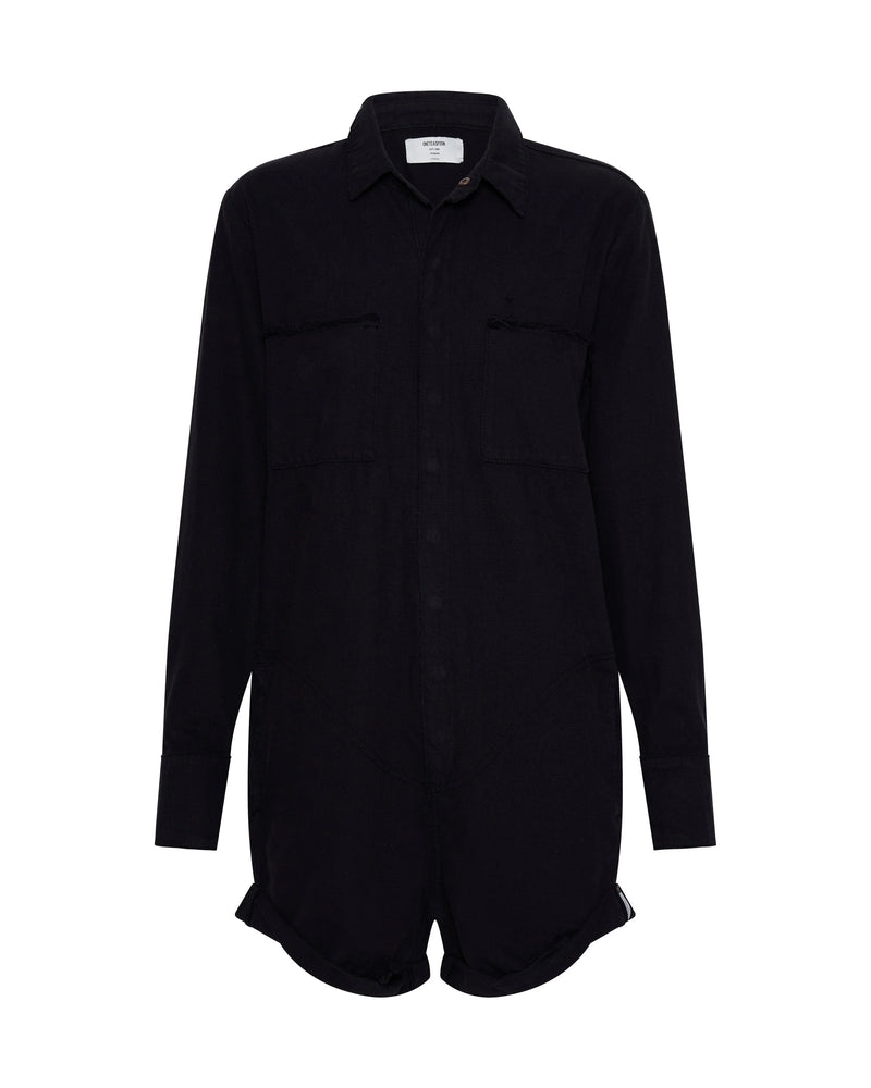 One Teaspoon Prophecy Jumpsuit - Onyx Black