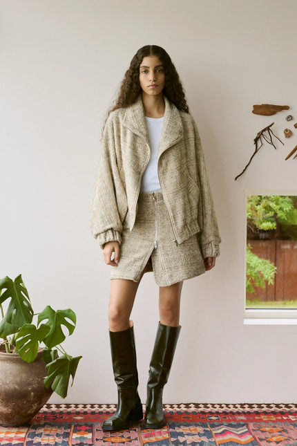 Rabens Saloner Hareem Boucle Check Jacket
