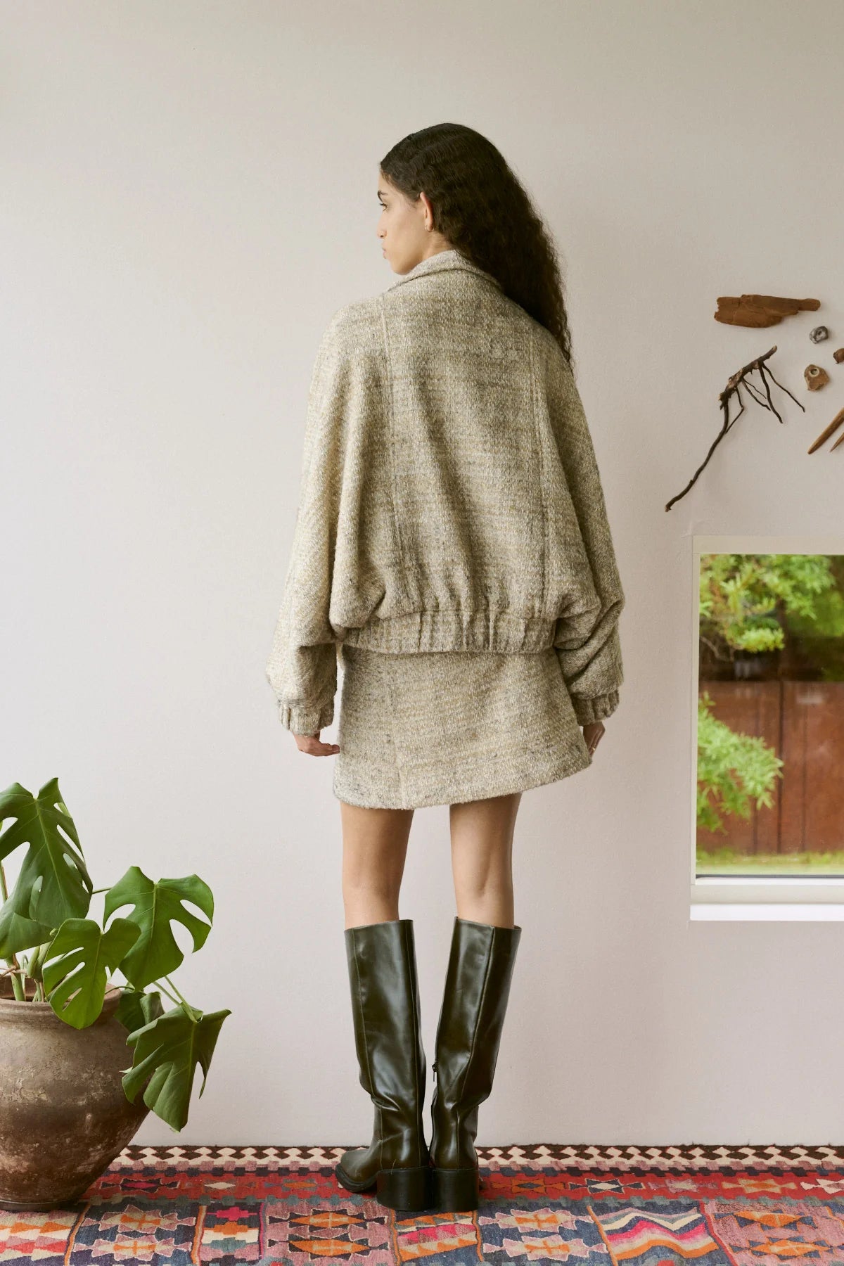 Rabens Saloner Hareem Boucle Check Jacket