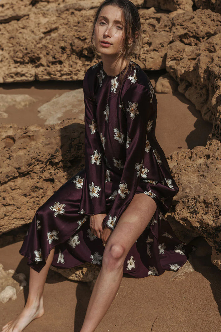 RALF Studios Monument Dress - Merlot Lillies