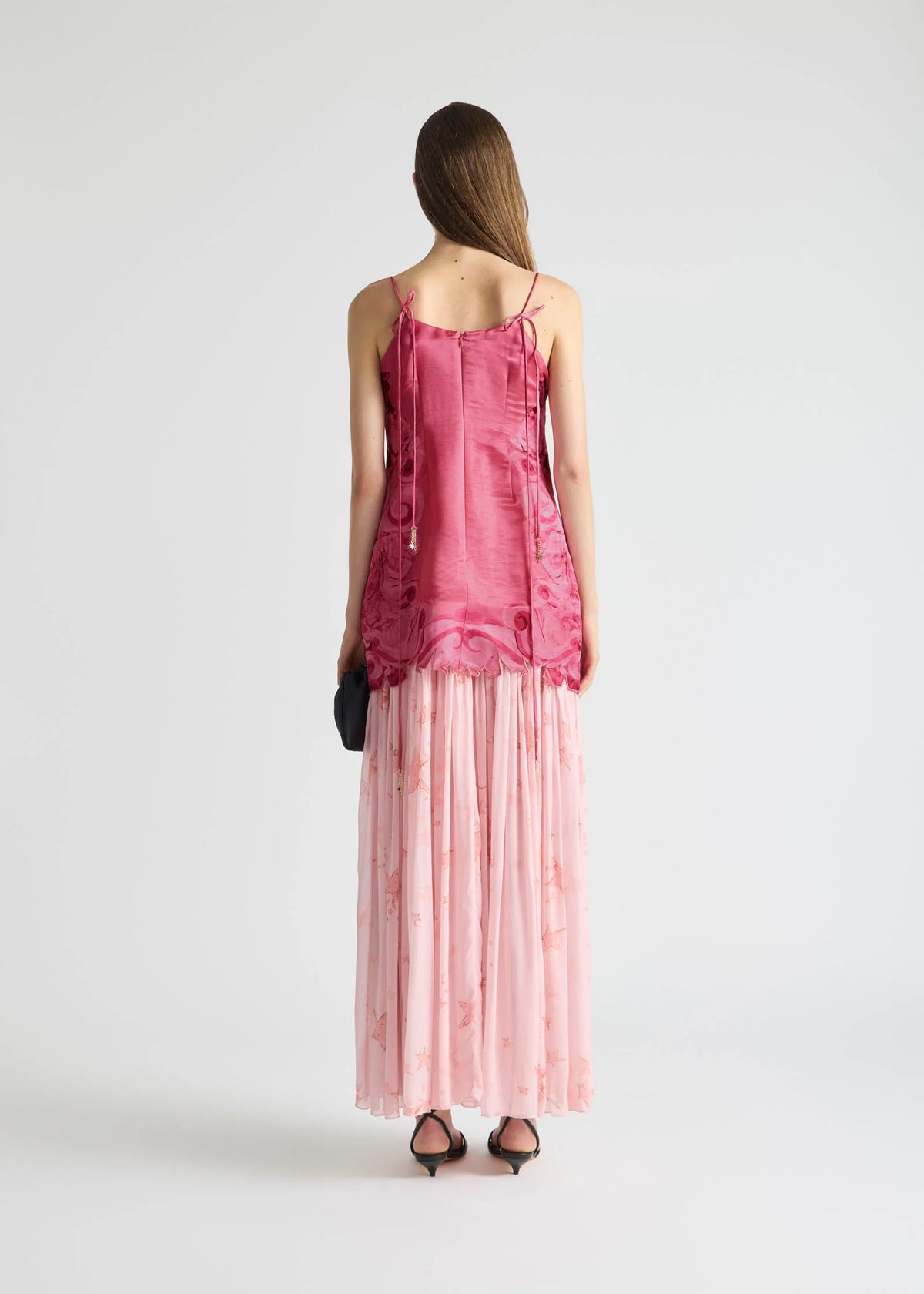 Antipodean Runaway Star Drop Waist Gown - Crimson