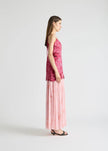 Antipodean Runaway Star Drop Waist Gown - Crimson