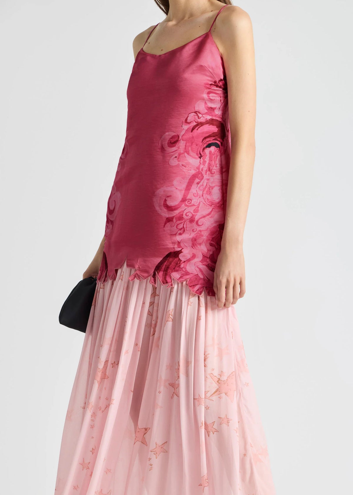 Antipodean Runaway Star Drop Waist Gown - Crimson