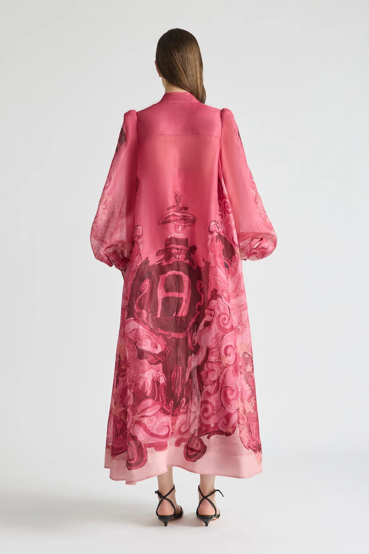 Antipodean Horizon Neck Tie Billow Dress