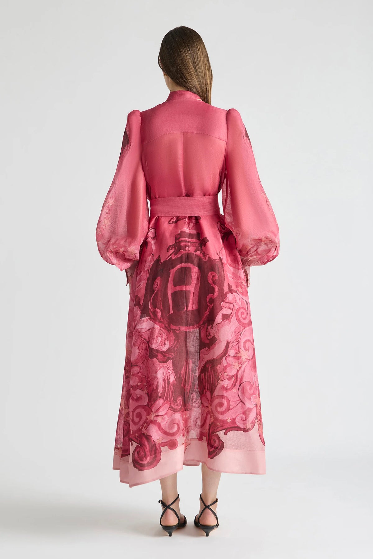 Antipodean Horizon Neck Tie Billow Dress