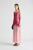 Antipodean Runaway Star Drop Waist Gown - Crimson