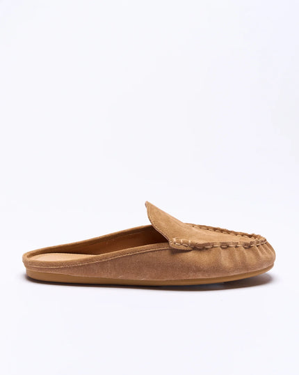 WALNUT Vivi Leather Mule - Tan