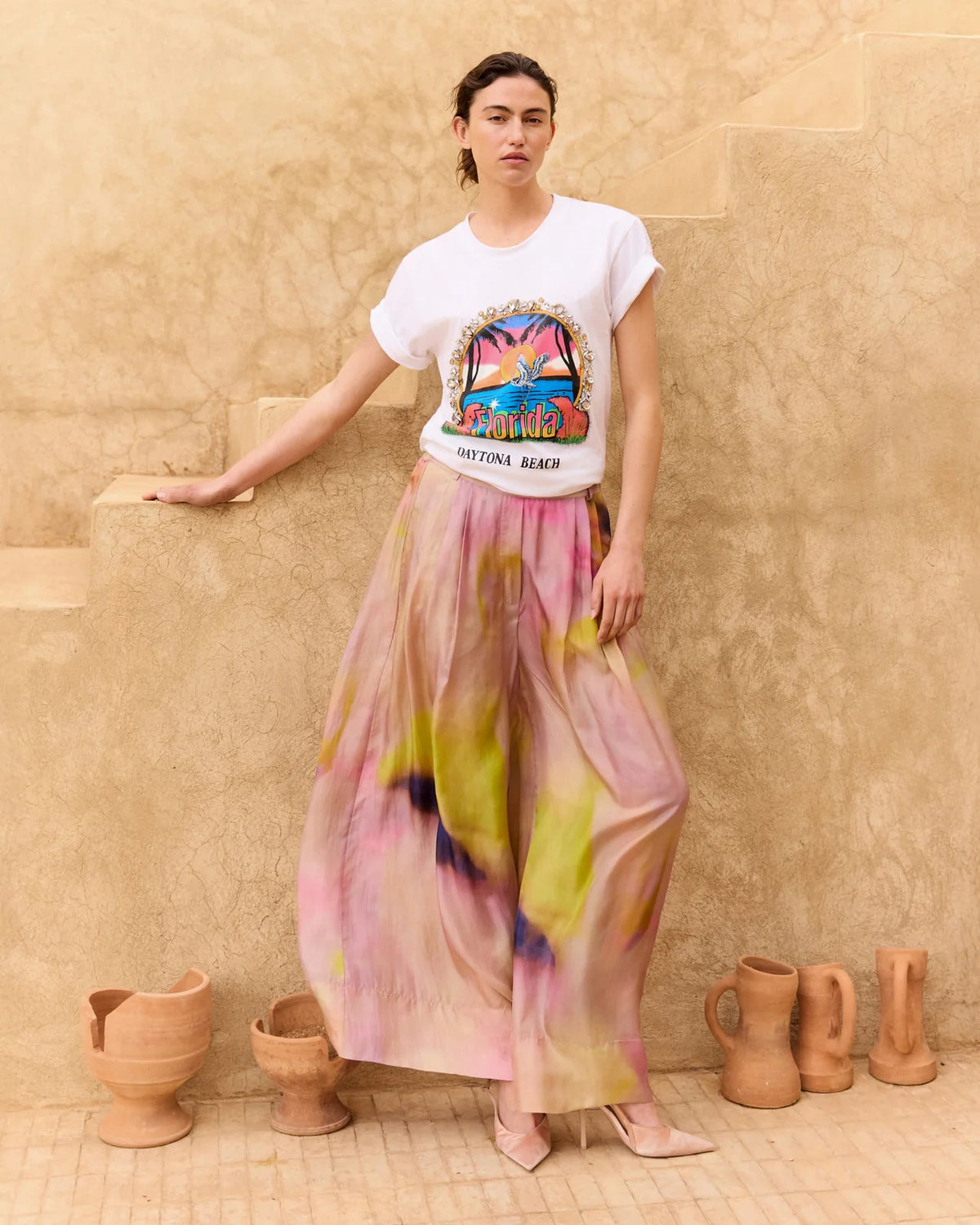 Mes Demoiselles Rosa Rainbow Pant