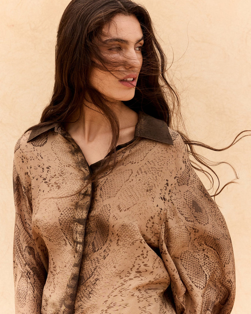 Mes Demoiselles Thurman Snake Shirt