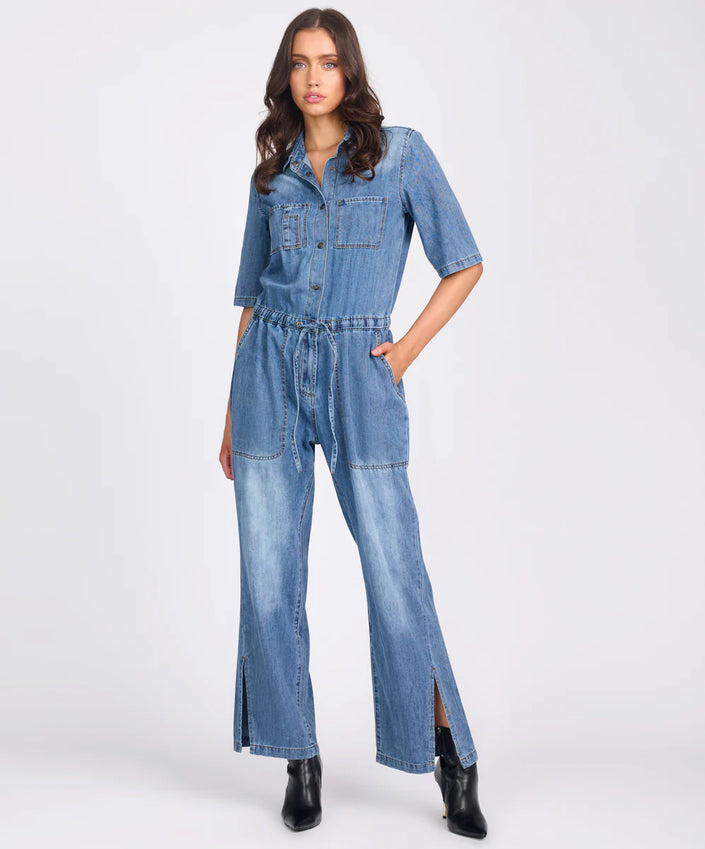 One Teaspoon Veronica Denim Jumpsuit - Westland Blue