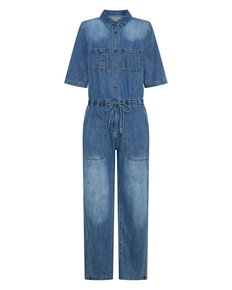 One Teaspoon Veronica Denim Jumpsuit - Westland Blue