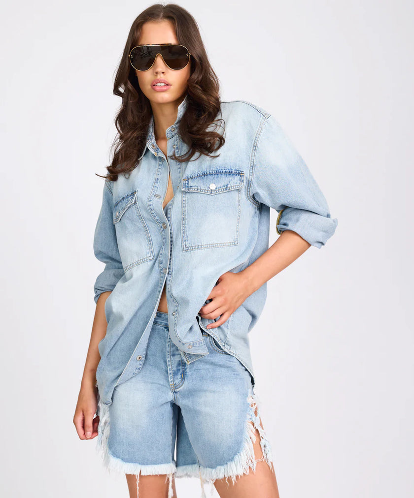 One Teaspoon Santa Cruz Essential Denim Shirt
