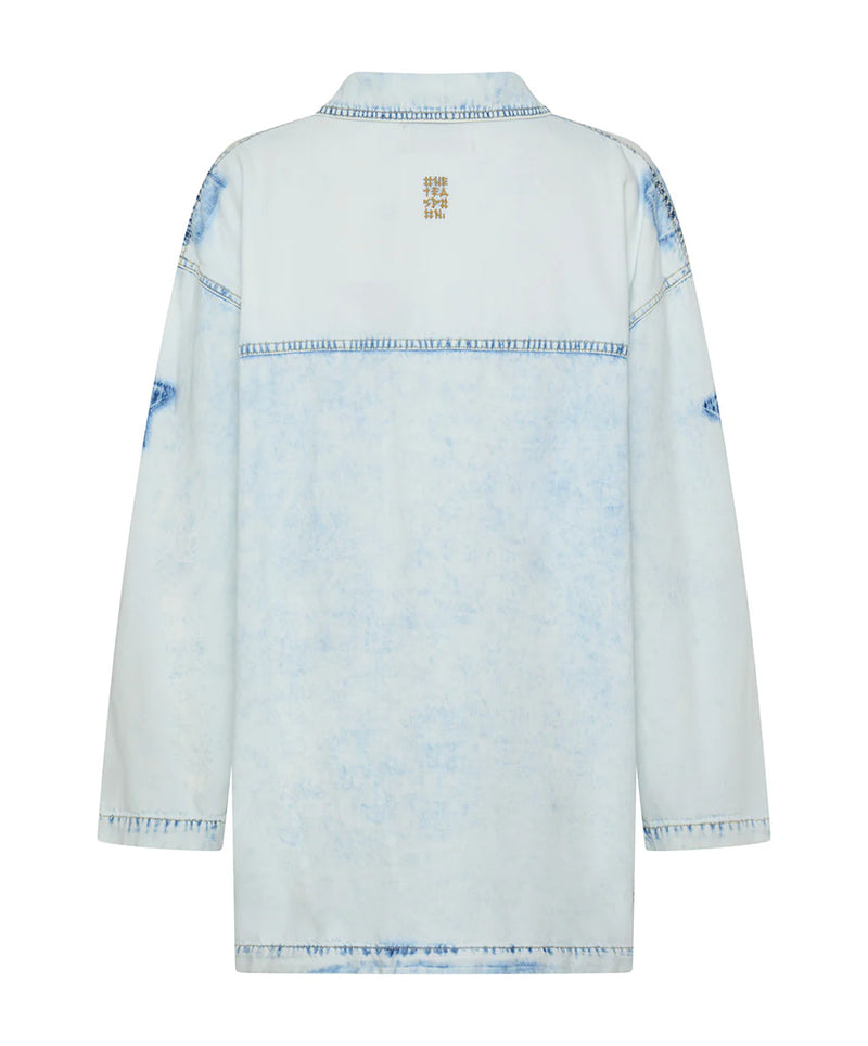 One Teaspoon Le Captain Pullover Mini Denim Dress