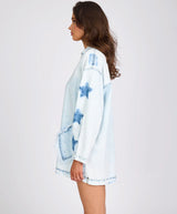 One Teaspoon Le Captain Pullover Mini Denim Dress