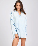 One Teaspoon Le Captain Pullover Mini Denim Dress