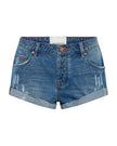 One Teaspoon Bandits Low Waist Denim Shorts - Pacifica