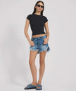 One Teaspoon Outlaw Denim Shorts - Pacifica