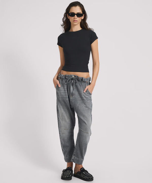 One Teaspoon Outcasts Low Waist Drop Crotch Harem Denim Jeans