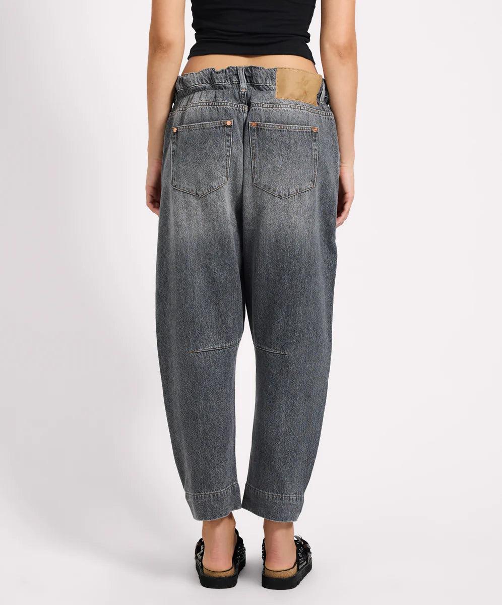 One Teaspoon Outcasts Low Waist Drop Crotch Harem Denim Jeans