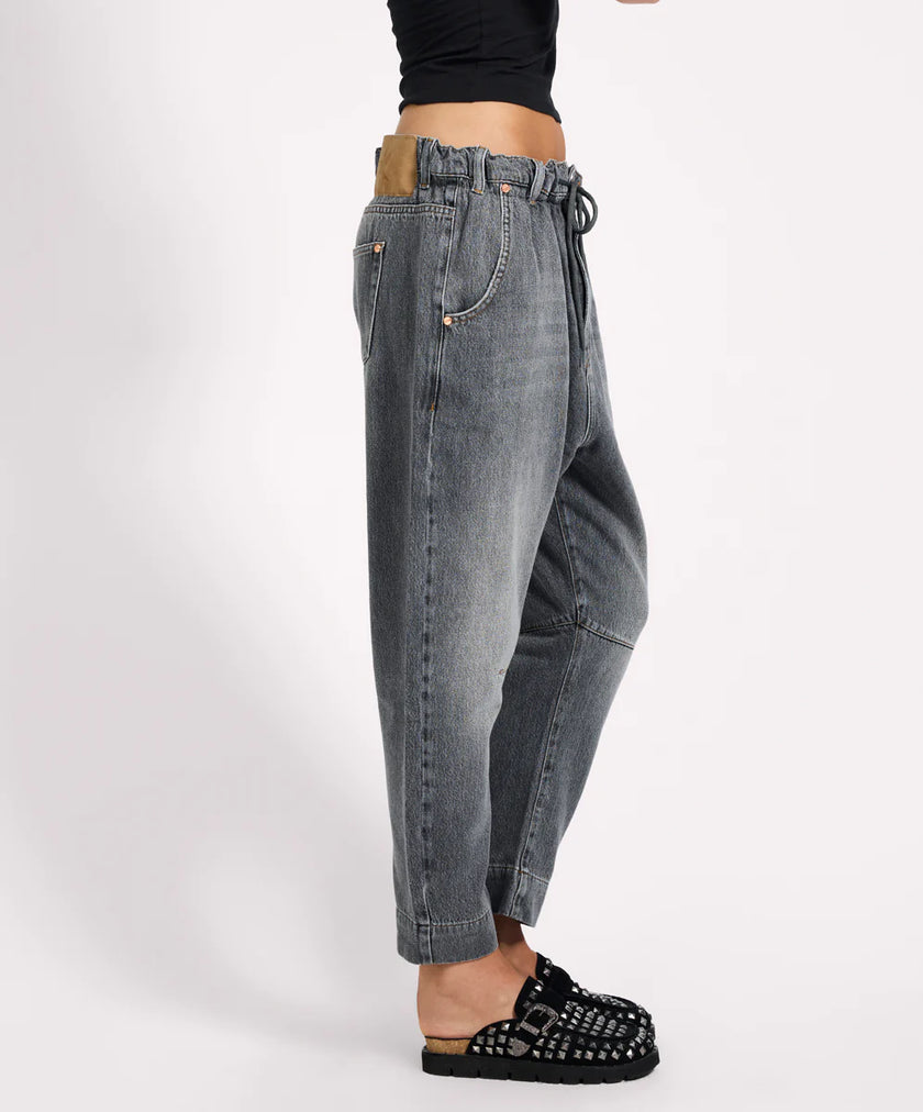 One Teaspoon Outcasts Low Waist Drop Crotch Harem Denim Jeans