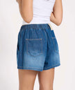 One Teaspoon Funks High Waist Elasticated Flippy Denim Short
