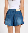 One Teaspoon Funks High Waist Elasticated Flippy Denim Short