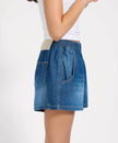 One Teaspoon Funks High Waist Elasticated Flippy Denim Short