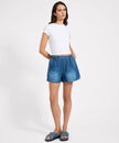 One Teaspoon Funks High Waist Elasticated Flippy Denim Short