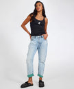 One Teaspoon Saints Low Waist Boyfriend Denim - Blue Field