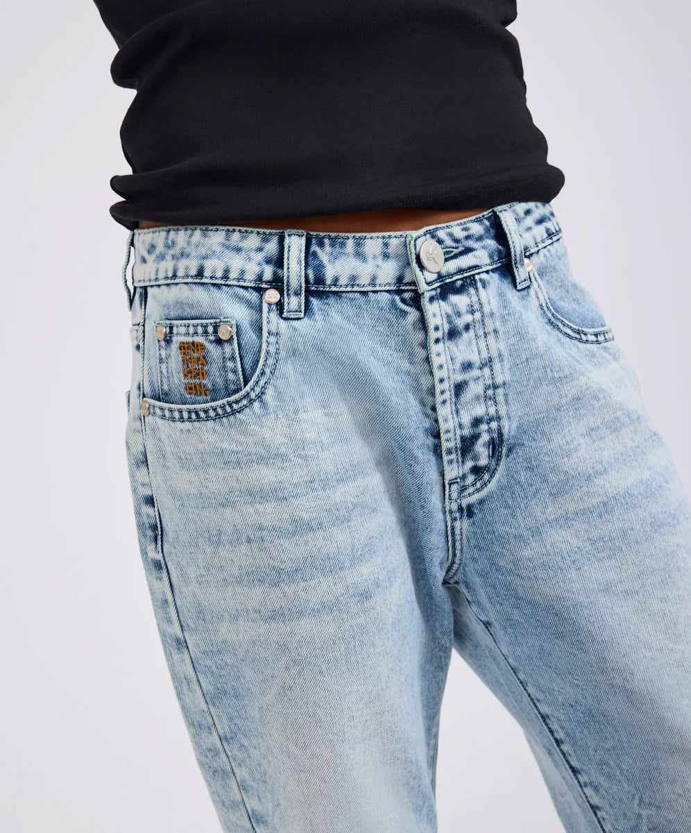 One Teaspoon Saints Low Waist Boyfriend Denim - Blue Field